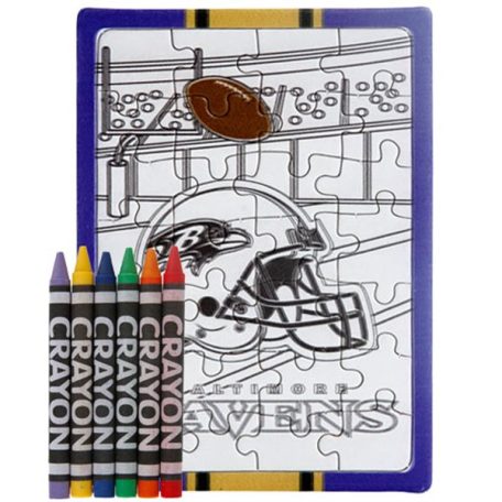 Baltimore Ravens Color Your Own Puzzle & Crayons Set