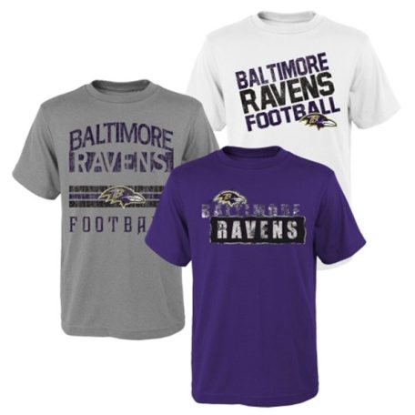 Baltimore Ravens Youth 3Piece TShirt Set