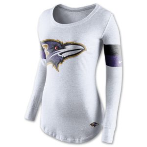 Womens Nike Baltimore Ravens NFLTake It Long Sleeve Shirt